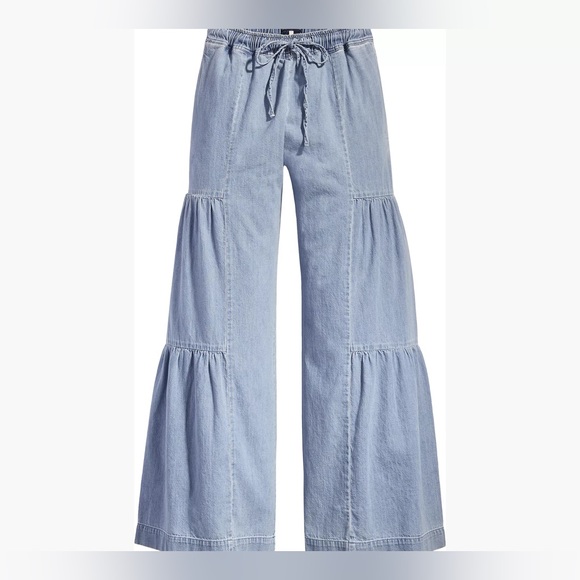 NWT Free People Levi’s Made & Crafted Moroccan Jogger Denim Pant Leisure Wash - Picture 8 of 16